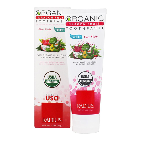 Radius - Organic Gel Toothpaste for Kids Dragon Fruit - 3 oz.