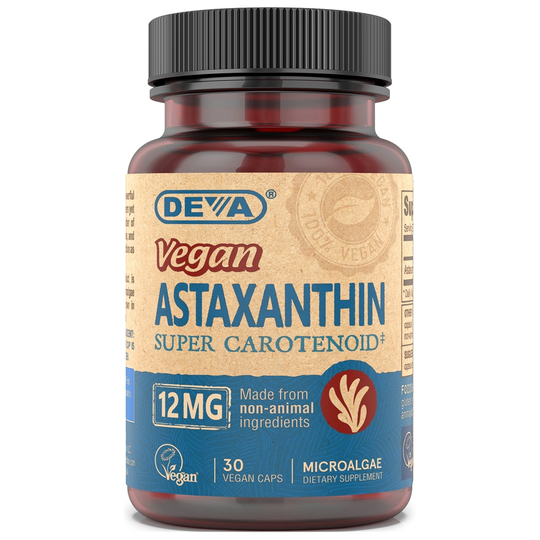 Deva Nutrition - Astaxanthin Super Anti-Oxidant 12 mg. - 30 Vegan Caps