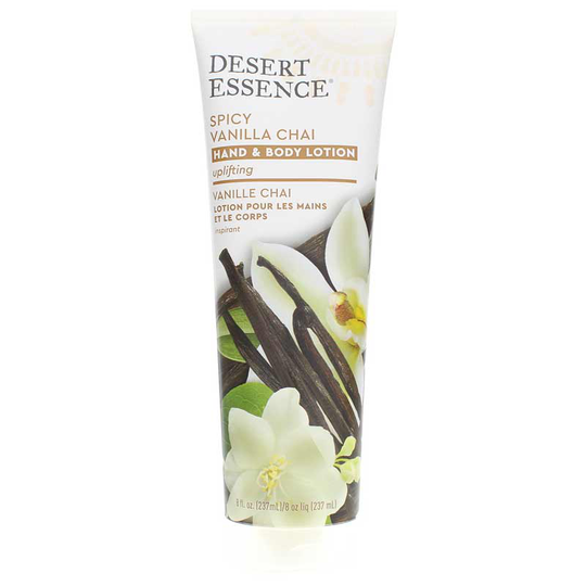 Desert Essence Hand & Body Lotion Vanilla Chai 8 Oz