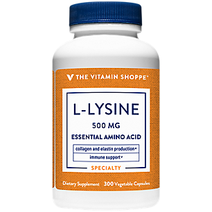 L-Lysine - Essential Amino Acid - Collagen & Elastin Production - 500 MG (300 Capsules)