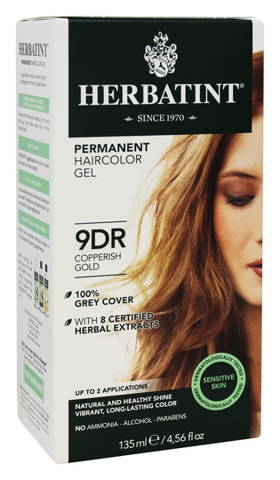 Herbatint - Herbal Haircolor Permanent Gel 9DR Copperish Gold - 4.5 fl. oz.