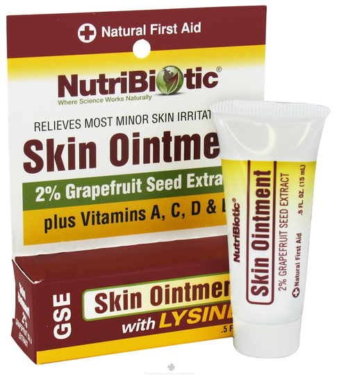 Nutribiotic - GSE Skin Ointment 2 with Lysine - 0.5 fl. oz.