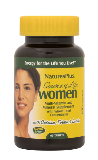 Natures Plus - Source Of Life Women's Multi-Vitamin & Mineral - 60 Tablets