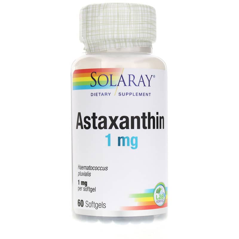 Solaray Astaxanthin 1 Mg 60 Softgels