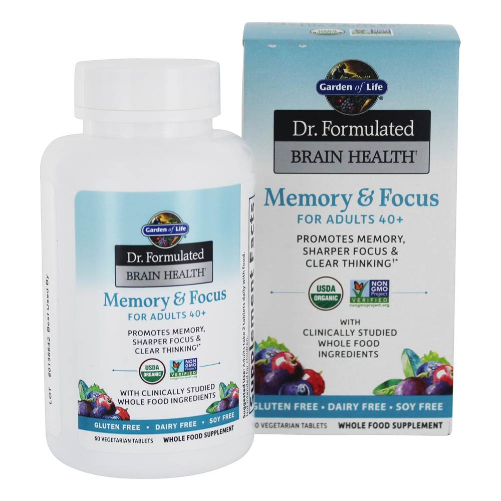 Garden of Life - Dr. Formulated Brain Health Memory & Focus for Adults 40 - 60 Tablet(s)