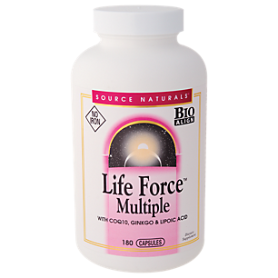 Life Force Multiple Multivitamin with CoQ-10, Ginkgo & Lipoic Acid (180 Capsules)