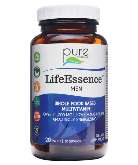 Pure Essence Labs - LifeEssence Men Whole Food Based Multivitamin - 120 Tablets