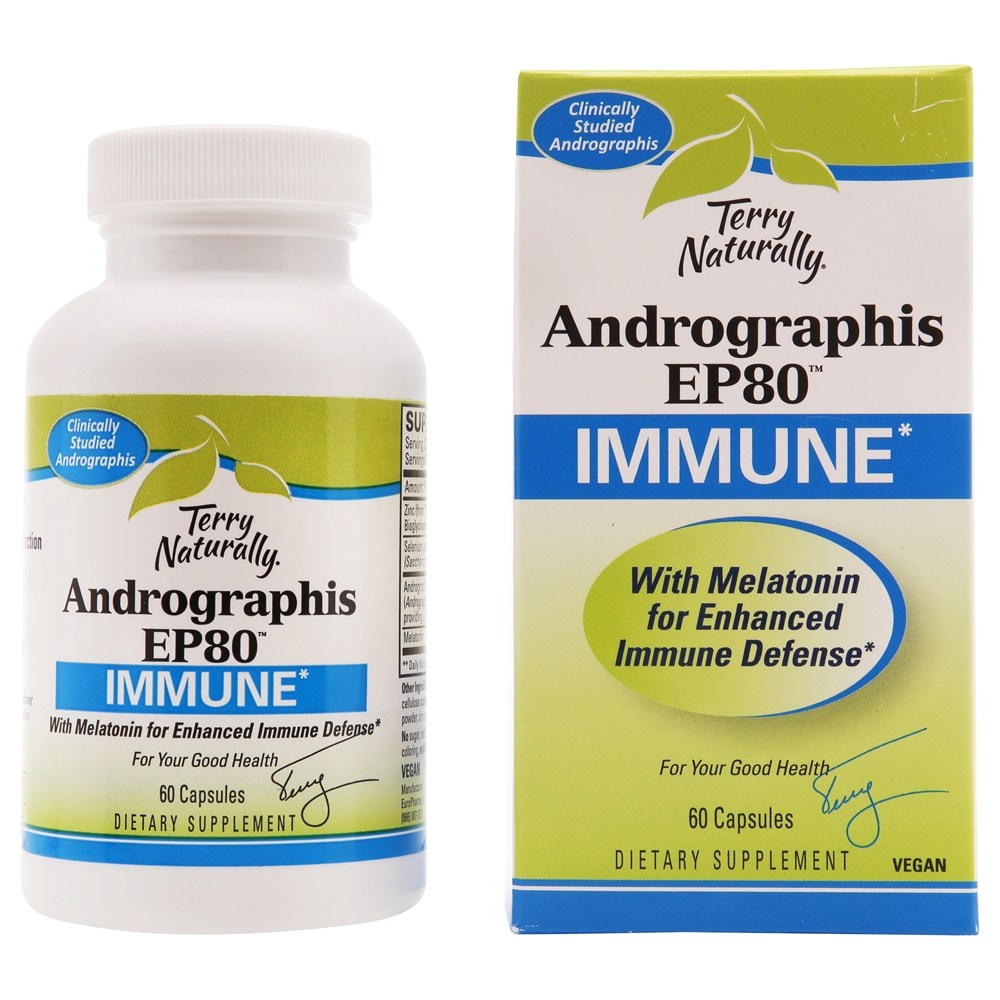 EuroPharma - Terry Naturally Andrographis EP80 Immune Support - 60 Capsules