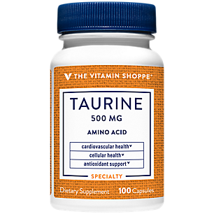 Taurine - Free Form Amino Acid for Cardiovascular Health - 500 MG (100 Capsules)