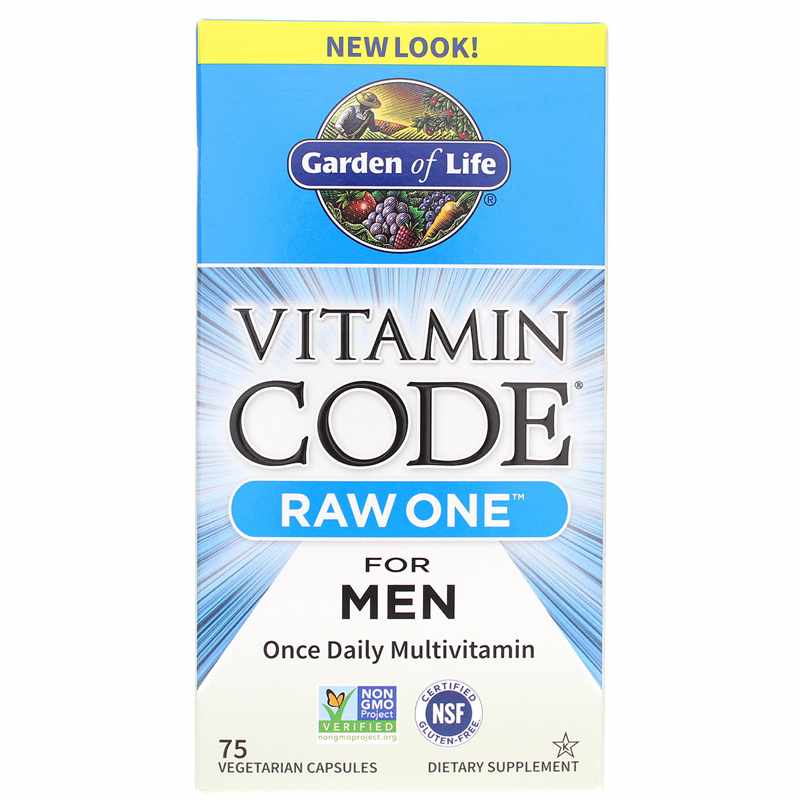 Garden of Life Vitamin Code Raw One for Men 75 Veg Capsules