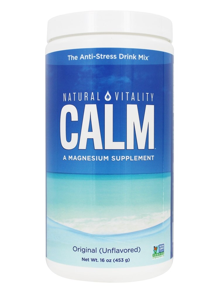 Natural Vitality - Natural Calm Magnesium Anti-Stress Drink Unflavored - 16 oz.