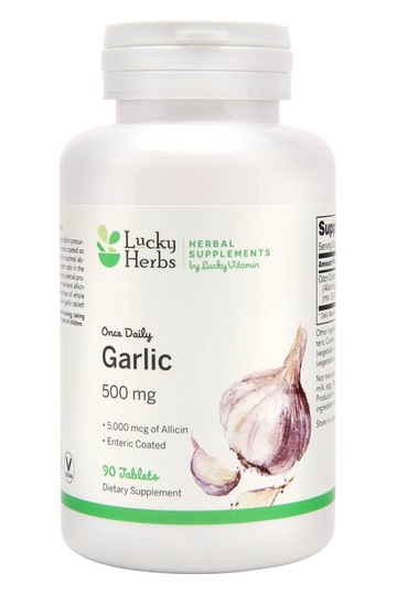 LuckyHerbs - Garlic Extract 5000 mcg. - 90 Tablets