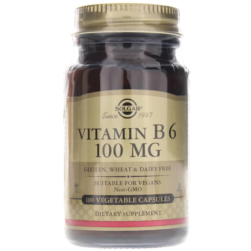 Solgar Vitamin B6 100 Mg 100 Veg Capsules