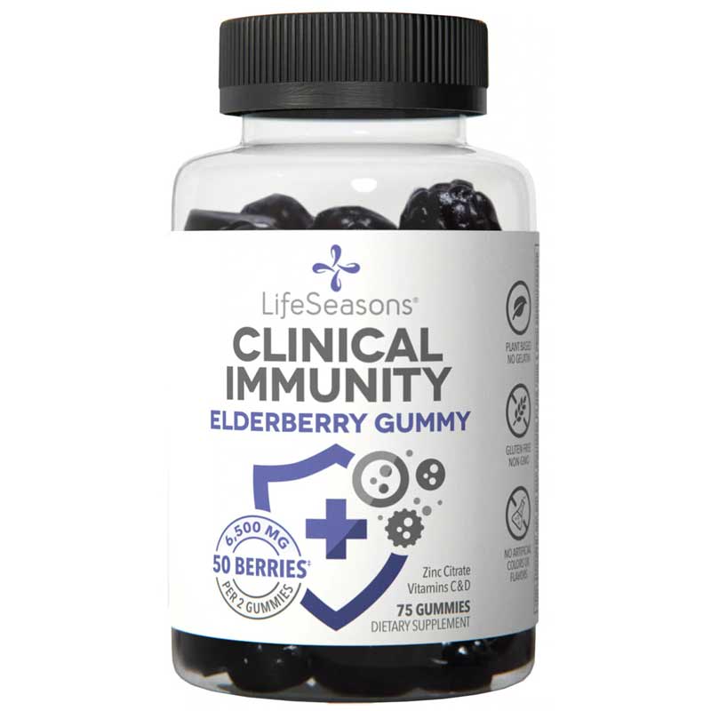 LifeSeasons Clinical Immunity Elderberry Gummy 75 Gummies