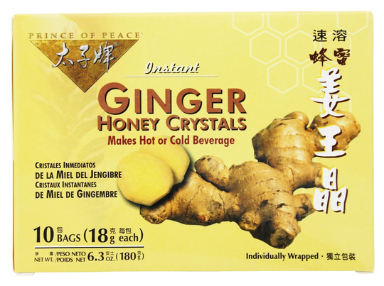 Prince of Peace - Instant Ginger Honey Crystals - 10 Bags