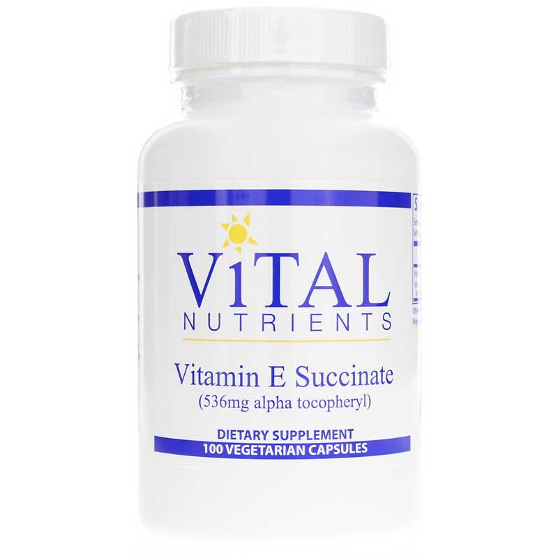 Vital Nutrients Vitamin E Succinate 536 Mg 100 Veg Capsules