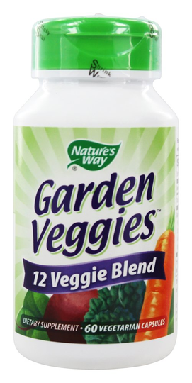 Nature's Way - Garden Veggies - 60 Vegetarian Capsules