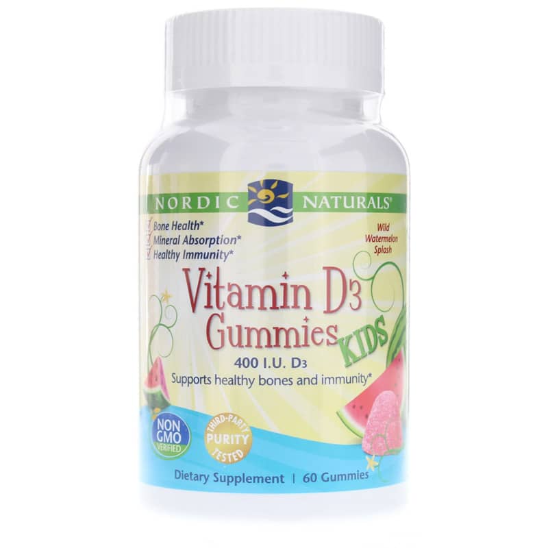 Nordic Naturals Vitamin D3 Gummies for Kids 400 IU 60 Gummies