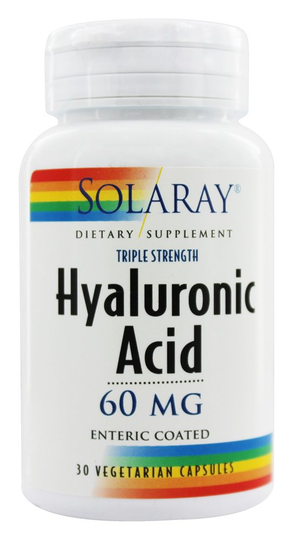 Solaray - Triple Strength Hyaluronic Acid 60 mg. - 30 Vegetarian Capsules