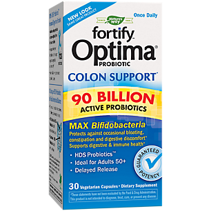 Primadophilus Optima Refrigerated Probiotic for Colon Support - 90 Billion CFUs (30 Vegetarian Capsules)