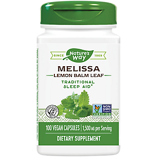 Melissa - Lemon Balm Leaf - Traditional Sleep Aid - 1500 MG per Serving (100 Capsules)