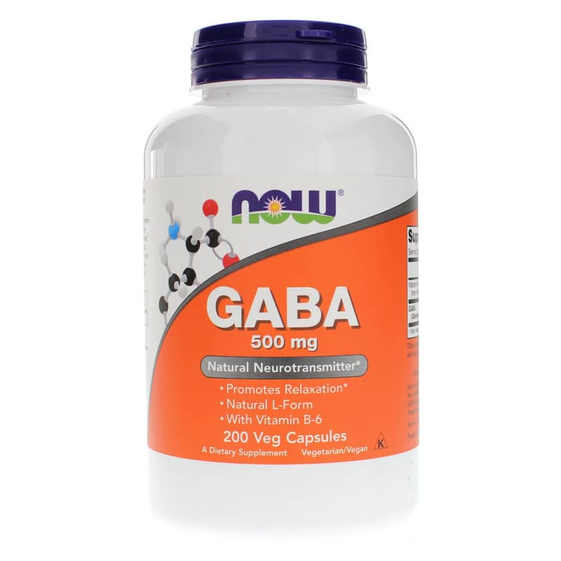 NOW Foods Gaba 500 Mg 200 Veg Capsules