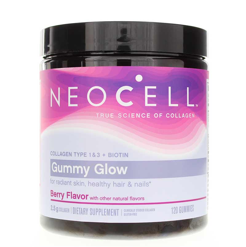 NeoCell Gummy Glow Collagen + Biotin Berry 120 Gummies