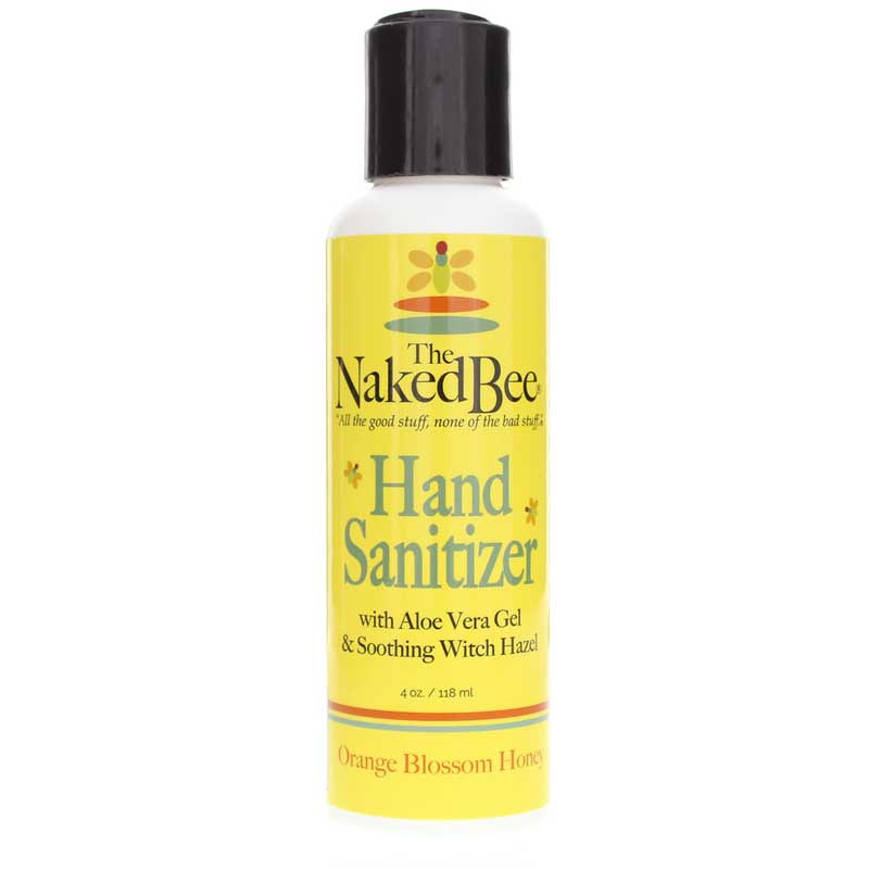 Naked Bee Orange Blossom Honey Hand Sanitizer 4 Oz