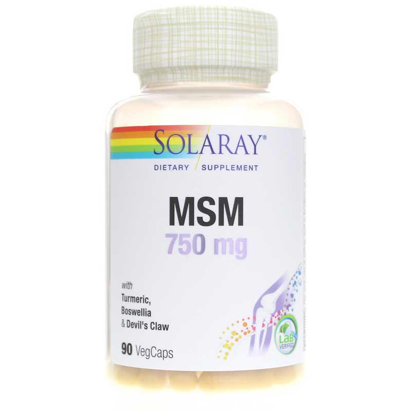 Solaray MSM 750 Mg (methylsulfonylmethane) 90 Veg Capsules