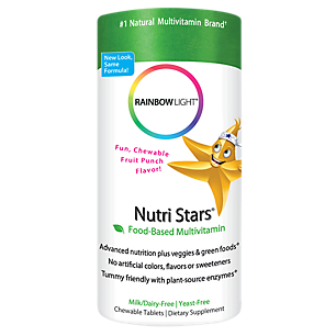 Multivitamin Nutri Stars - Food-Based Formula - Fruit Punch (120 Chewable Tablets)