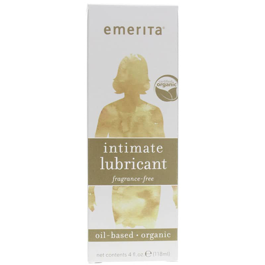 Emerita Intimate Lubricant Organic Oil-Based Fragrance Free 4 Oz
