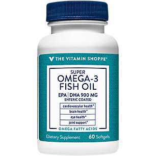 Super Omega 3 Fish Oil - EPA/DHA - Supports Cardiovascular, Brain & Eye Health - 1,290mg per Serving (60 Softgels)