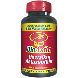 BioAstin - Hawaiian Astaxanthin Antioxidant - 4 MG (120 Gel Capsules)