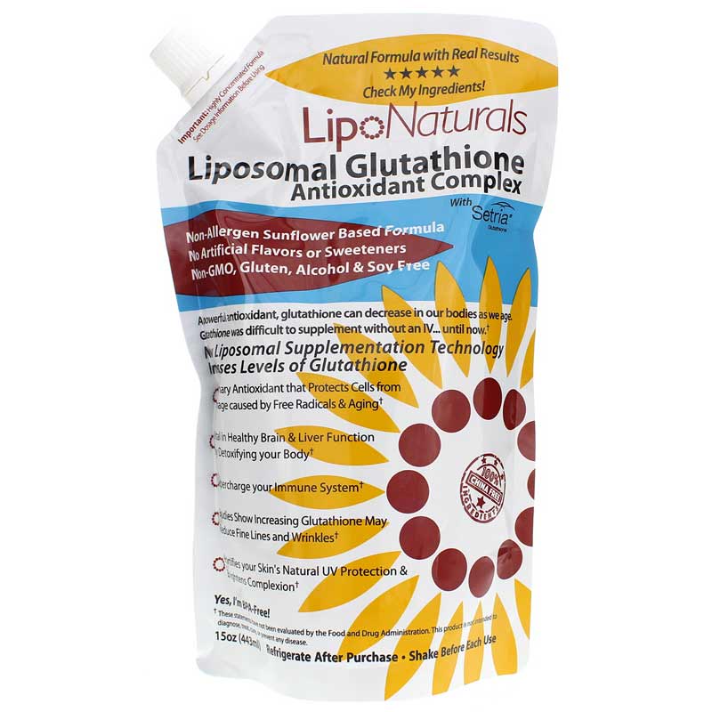 LipoNaturals Liposomal Glutathione Antioxidant Complex 15 Oz