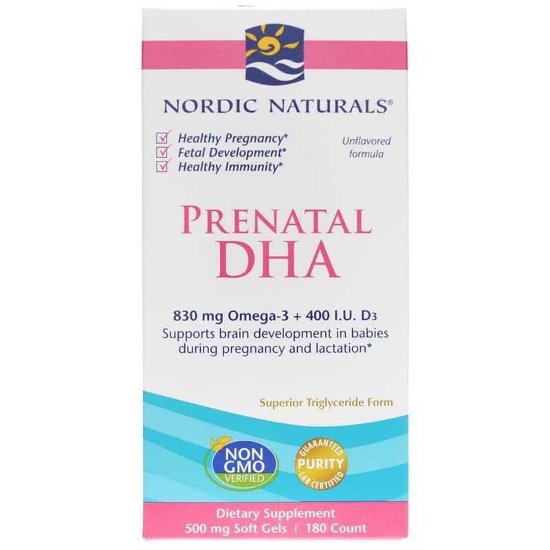 Nordic Naturals Prenatal DHA 180 Softgels