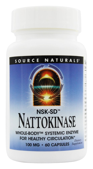 Source Naturals - Nattokinase NSK SD Whole-Body Systemic Enzyme For Healthy Circulation 100 mg. - 60 Capsules