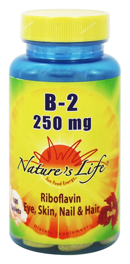 Nature's Life - B2 250 mg. - 100 Tablets