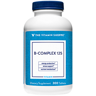B-Complex 125 - Vitamin B Support for Energy Production & Nutrient Metabolism (300 Tablets)