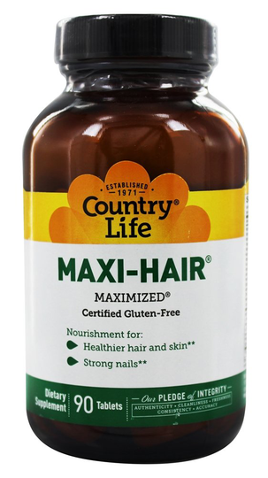 Country Life - Maxi-Hair Maximized - 90 Tablets