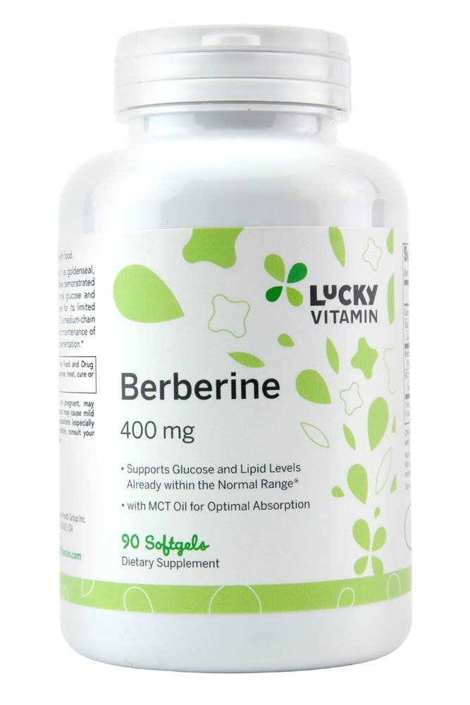 LuckyVitamin - Berberine 400 mg. - 90 Softgels