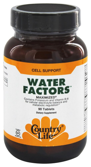 Country Life - Water Factors Maximized - 90 Tablets Formerly Diuretic Factors