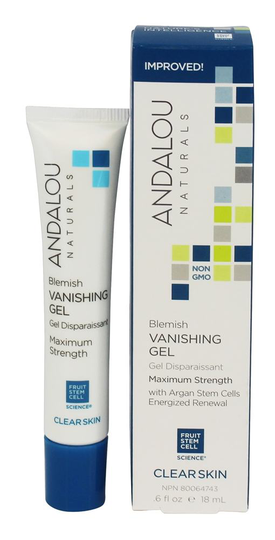 Andalou Naturals - Clear Skin Blemish Vanishing Gel - 0.6 fl. oz.