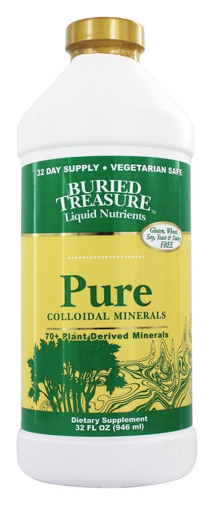 Buried Treasure Products - Liquid Plant Derived Colloidal Minerals Pure - 32 fl. oz.