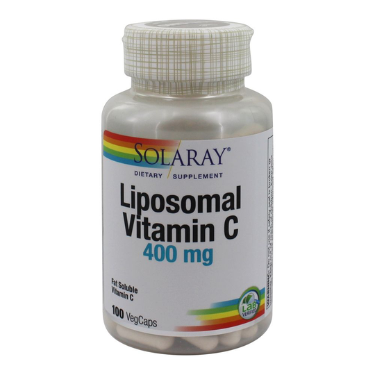 Solaray - Liposomal Vitamin C Fat Soluble 400 mg. - 100 Vegetable Capsule(s)