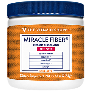 Miracle Fiber Powder - Digestive Health & Glucose Support - Fruit Punch (7.7 oz. / 34 Servings)