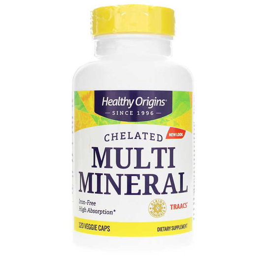 Healthy Origins Chelated Multi Mineral Iron Free 120 Veg Capsules