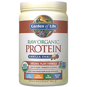 Raw Organic Plant Protein - Vanilla Chai (1 Lb. 4.5 oz. / 20 Servings)