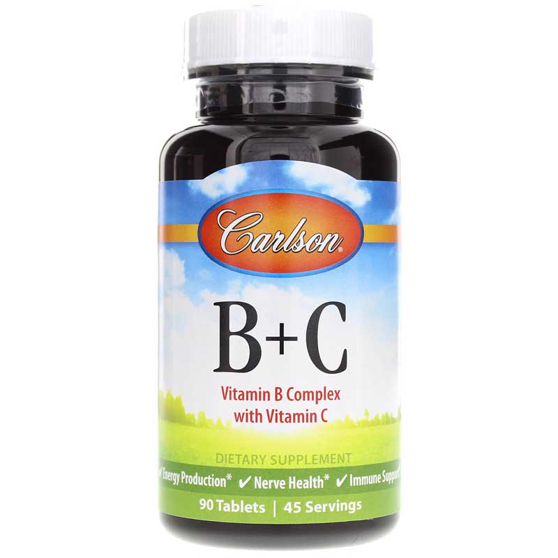 Carlson Labs B + C 90 Tablets
