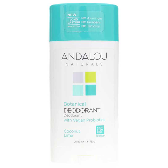 Andalou Naturals Botanical Deodorant Coconut Lime 2.65 Oz