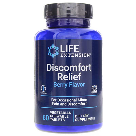 Life Extension Discomfort Relief 60 Chewable Tablets